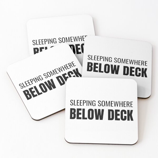 Item preview, Sleeping Somewhere Below Deck (Black) designed and sold by ShipCrewNation.