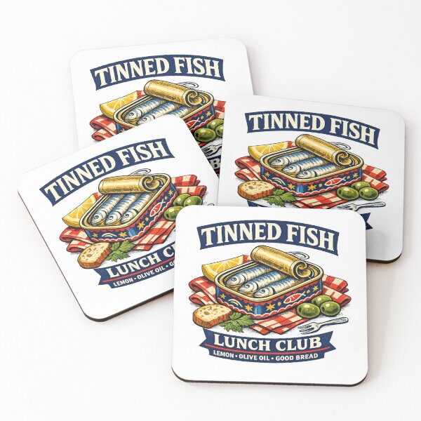 Item preview, Tinned Fish Lunch Club Mediterranean Art designed and sold by Doodle Souq.