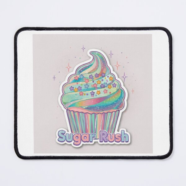 Item preview, Kawaii Cupcake Sugar Rush Pastel Glitter designed and sold by C-Plus-Home.
