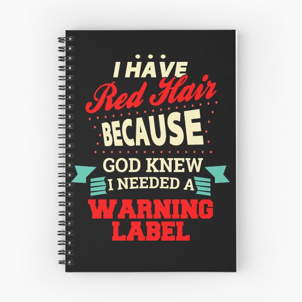 Item preview, Funny Red Hair Warning Label designed and sold by DestenyStore.
