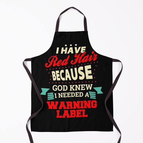 Item preview, Funny Red Hair Warning Label designed and sold by DestenyStore.