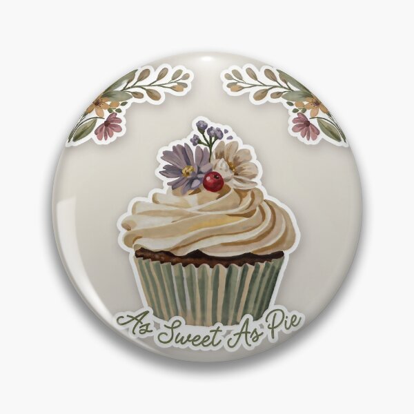 Item preview, Cottagecore Strawberry Cupcake Watercolor Florals designed and sold by C-Plus-Home.