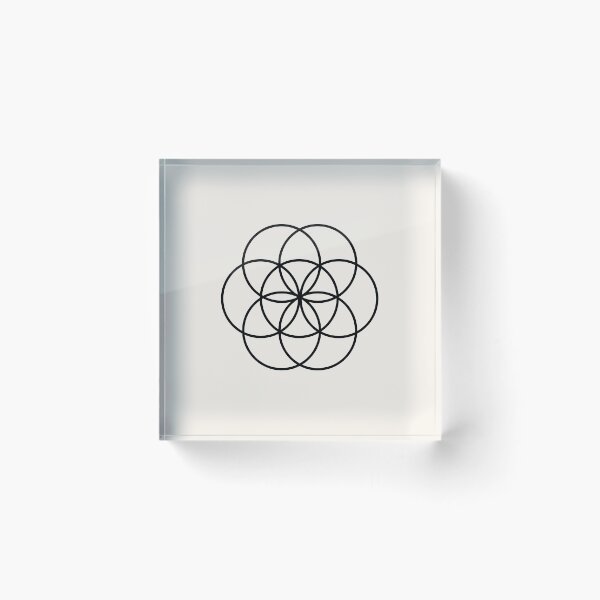 Item preview, Seed of Life in Black and White designed and sold by GemsAnatomy.
