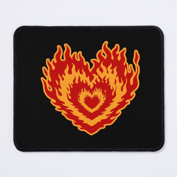 Item preview, Layered Aesthetic Red & Orange Burning Hearts designed and sold by CamilasPrints.
