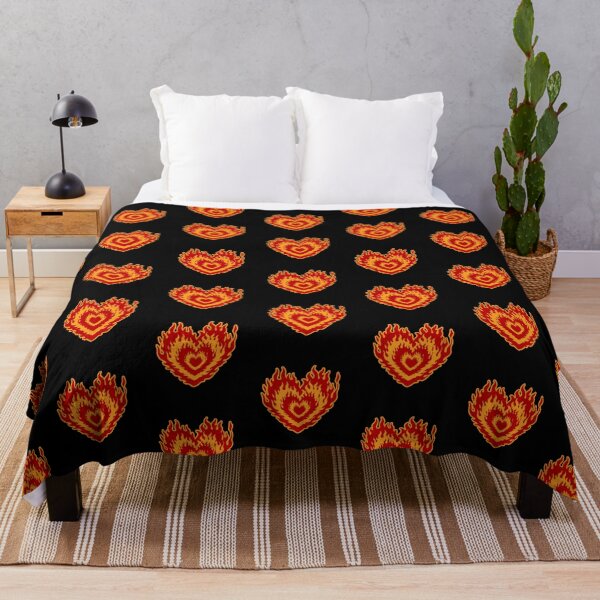 Item preview, Layered Aesthetic Red & Orange Burning Hearts designed and sold by CamilasPrints.