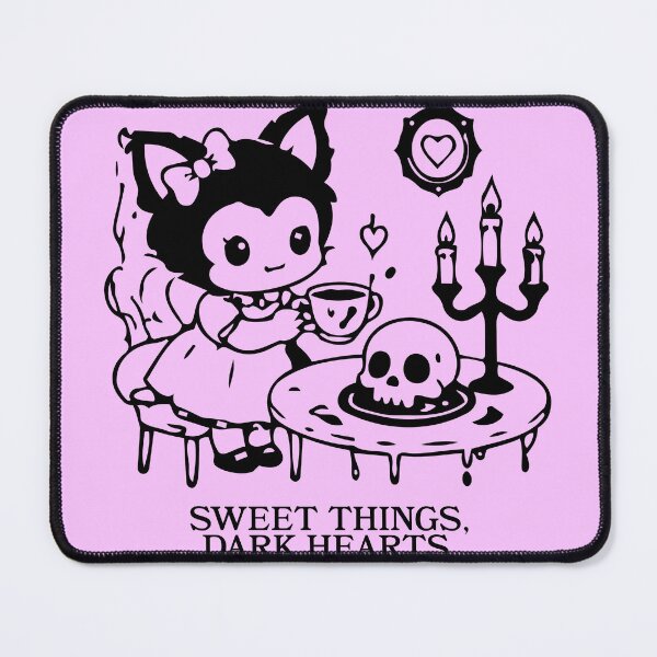 Item preview, Pastel Goth Devil Girl | Sweet Things, Dark Hearts | Kawaii Gothic Illustration designed and sold by gothattic.