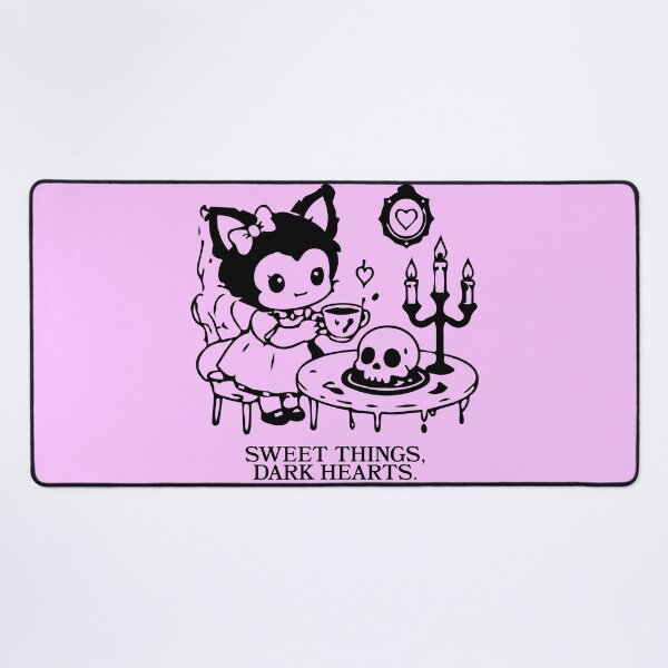 Item preview, Pastel Goth Devil Girl | Sweet Things, Dark Hearts | Kawaii Gothic Illustration designed and sold by gothattic.