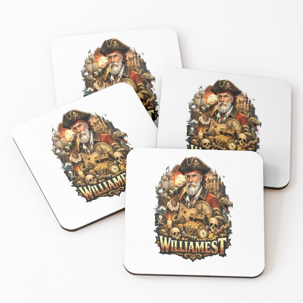 Item preview, Williamest Pirate Treasure Hunter Vintage Adventure Skull Graphic designed and sold by CatLovers Studio.