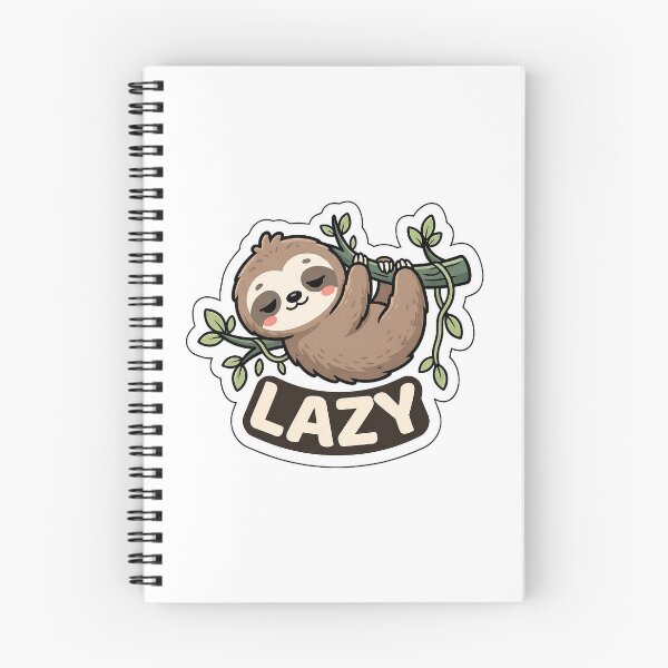 Item preview, Professional Sloth-ing Around - Cute Sloth Sticker with LAZY Text designed and sold by SimpleP.
