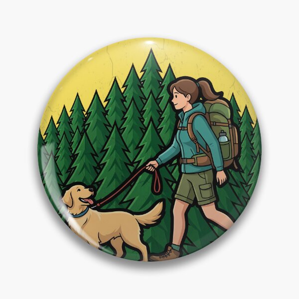 Item preview, Adventure Buddies Hiking with Dog Outdoor Motif designed and sold by Conpo.
