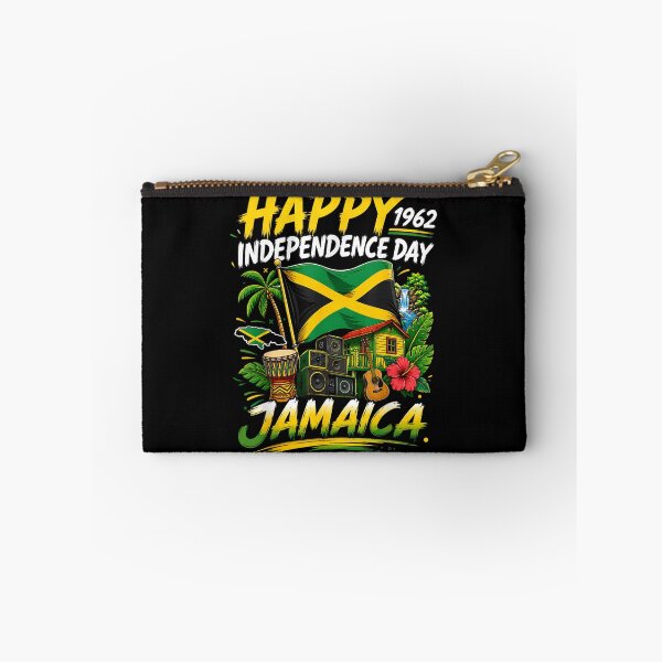 Item preview, Happy Jamaica Independence Day 1962 Reggae Culture Flag Graphic Design designed and sold by RuperDelois.