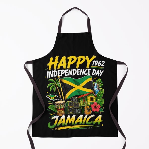 Item preview, Happy Jamaica Independence Day 1962 Reggae Culture Flag Graphic Design designed and sold by RuperDelois.