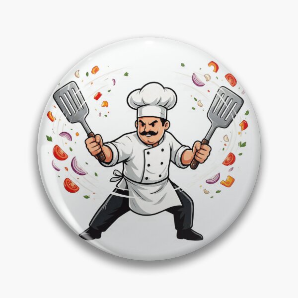 Item preview, Chef wielding spatulas like swords designed and sold by DVerse Studio.