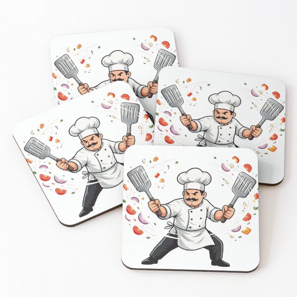 Item preview, Chef wielding spatulas like swords designed and sold by DVerse Studio.