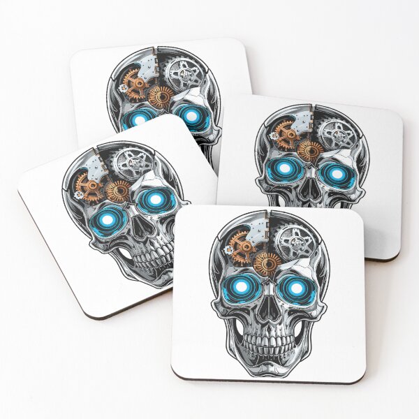 Item preview, Cyberpunk Mechanical Skull | Futuristic Robot Skull Illustration designed and sold by Wonza22yara.