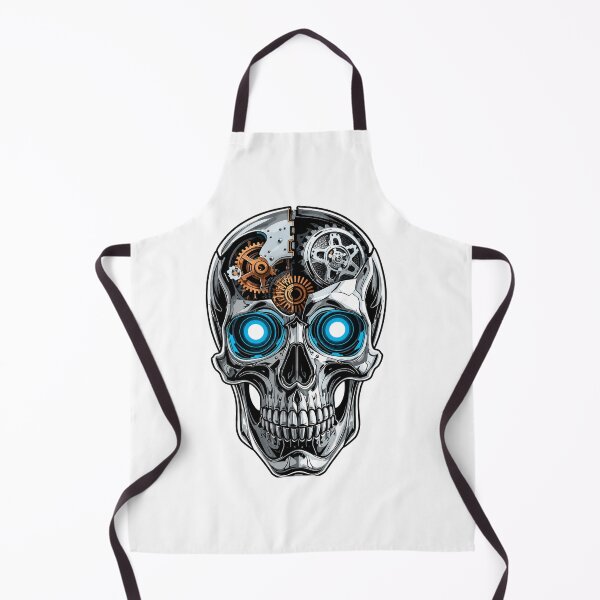 Item preview, Cyberpunk Mechanical Skull | Futuristic Robot Skull Illustration designed and sold by Wonza22yara.