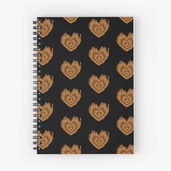 Item preview, Layered Aesthetic Brown Burning Hearts designed and sold by CamilasPrints.