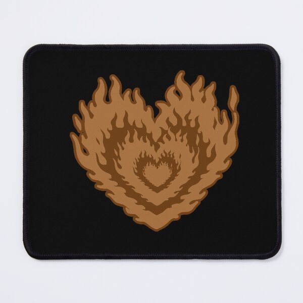 Item preview, Layered Aesthetic Brown Burning Hearts designed and sold by CamilasPrints.