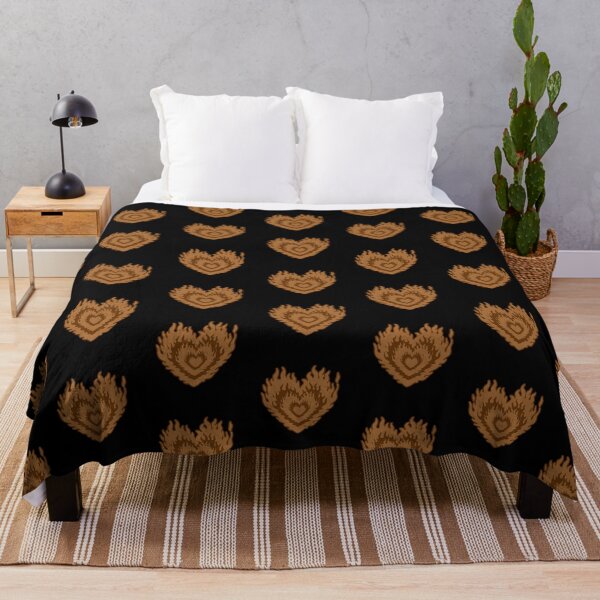 Item preview, Layered Aesthetic Brown Burning Hearts designed and sold by CamilasPrints.