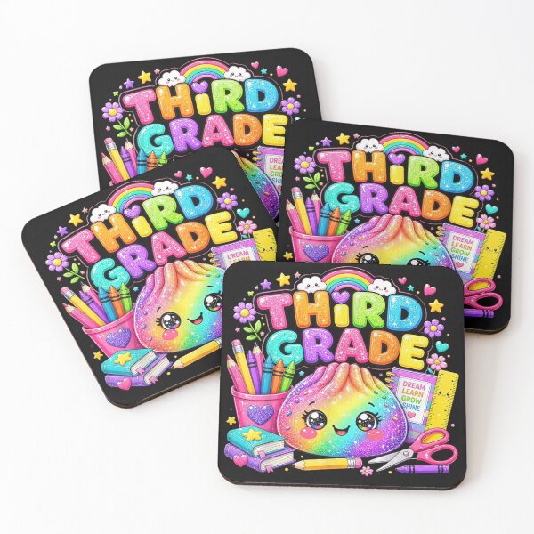 Item preview, Cute Rainbow Third Grade Back To School Teacher Student Graphic Design designed and sold by RuperDelois.