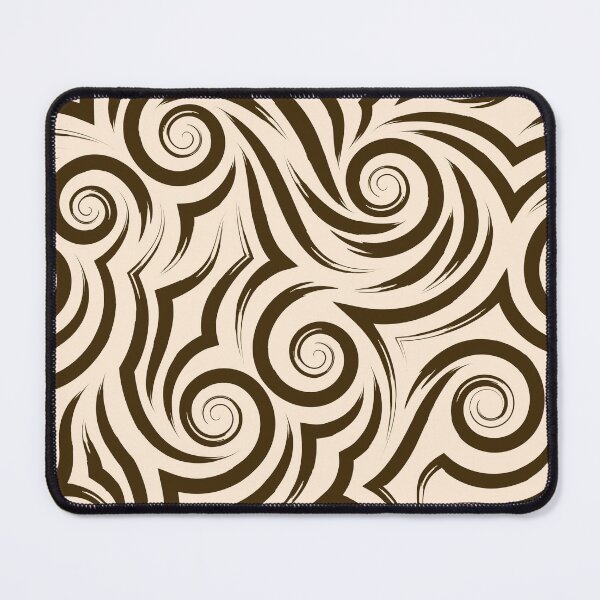 Item preview, Brown Tribal Swirl Seamless Pattern designed and sold by Jyoti Digital Artist.