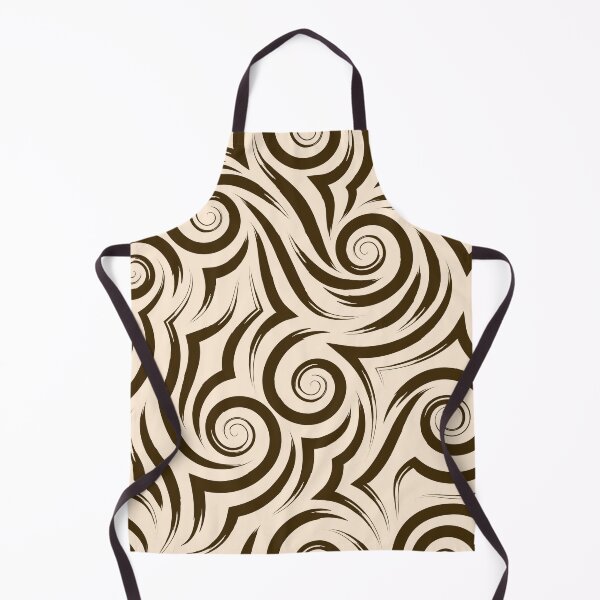 Item preview, Brown Tribal Swirl Seamless Pattern designed and sold by Jyoti Digital Artist.