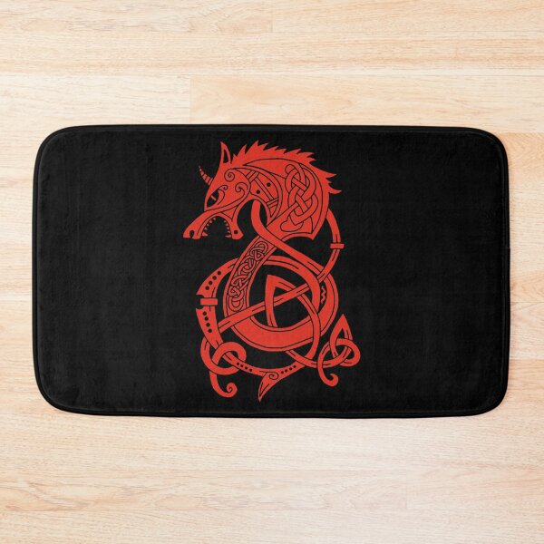 Item preview, Viking dragon-wolf (red) designed and sold by Lagueny.