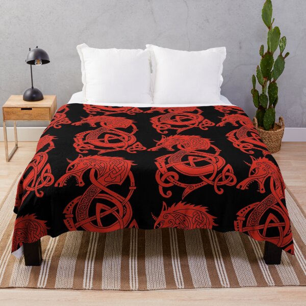 Item preview, Viking dragon-wolf (red) designed and sold by Lagueny.