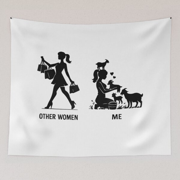 Item preview, Funny Other Women Vs Me Goat Lady Farmer Silhouette Graphic Design designed and sold by RuperDelois.
