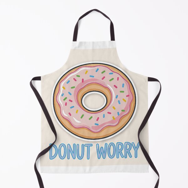 Item preview, Don't Worry Kawaii Glazed Donut Pun designed and sold by C-Plus-Home.