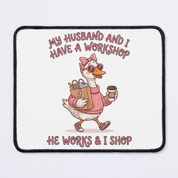 Item preview, My Wife And I Have A Workshop I Work And She Shops Husband Wife Marriage Humor Gift designed and sold by Doodleoub.