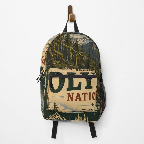 Item preview, Olympic National Park Vintage Travel Poster designed and sold by SlanPOD.