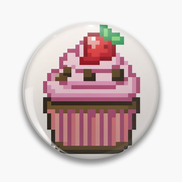 Artikelvorschau, Retro 8-Bit Pixel Art Cupcake Sweet Level entworfen und verkauft von C-Plus-Home.