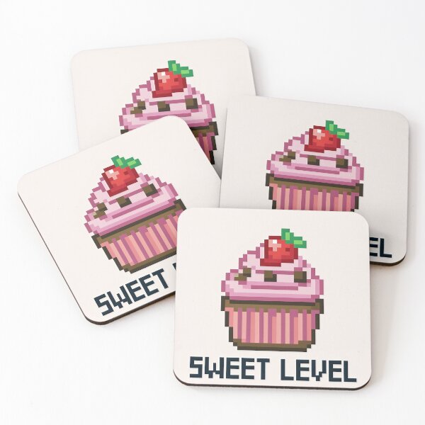 Item preview, Retro 8-Bit Pixel Art Cupcake Sweet Level designed and sold by C-Plus-Home.