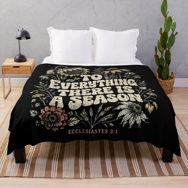 Item preview, To Everything There Is A Season Ecclesiastes 3 1 Vintage Wildflowers designed and sold by PhocoNibict.