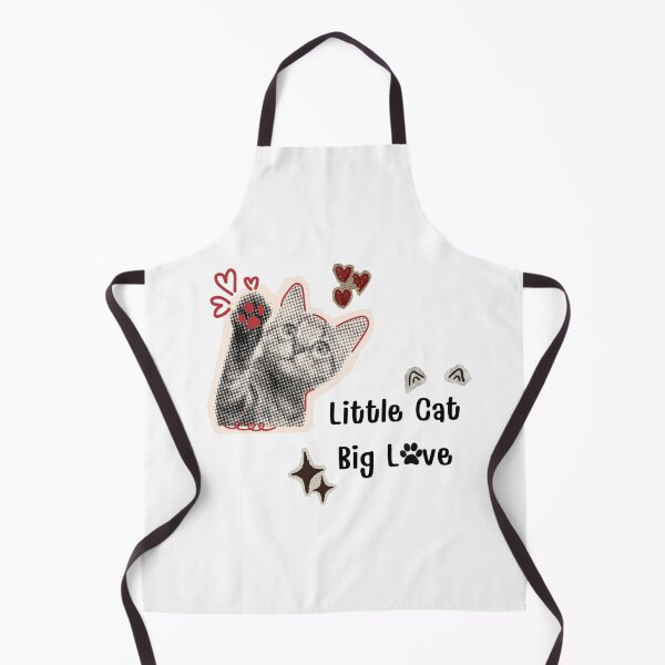 Item preview, Cute Halftone Cat with Hearts - "Little Cat Big Love" designed and sold by KANAH FORYED.