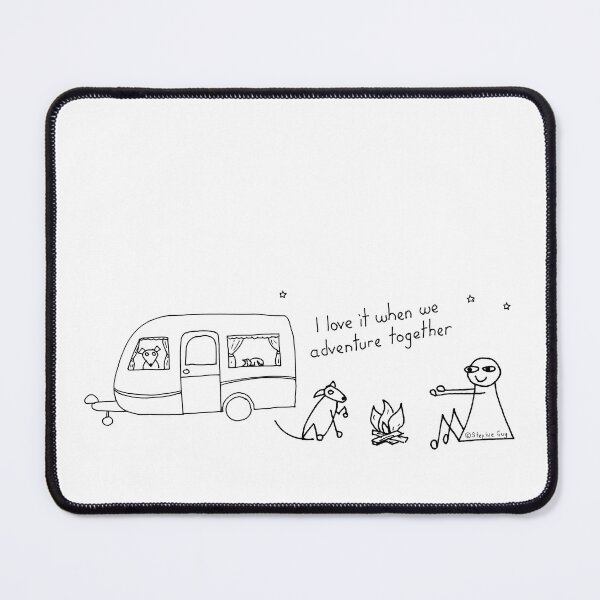Item preview, Caravan Life with Dogs and Cat - I Love It When We Adventure Together designed and sold by Stephie Guy | The Shouty-Barky Dog Lady.