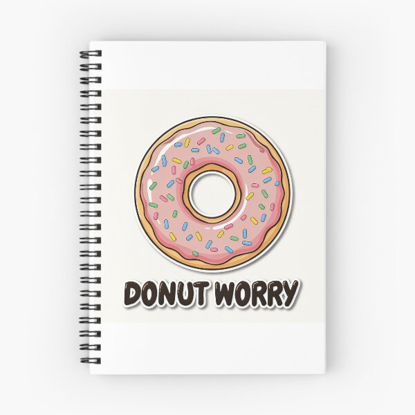 Item preview, Don't Worry Kawaii Glazed Donut Pun designed and sold by C-Plus-Home.