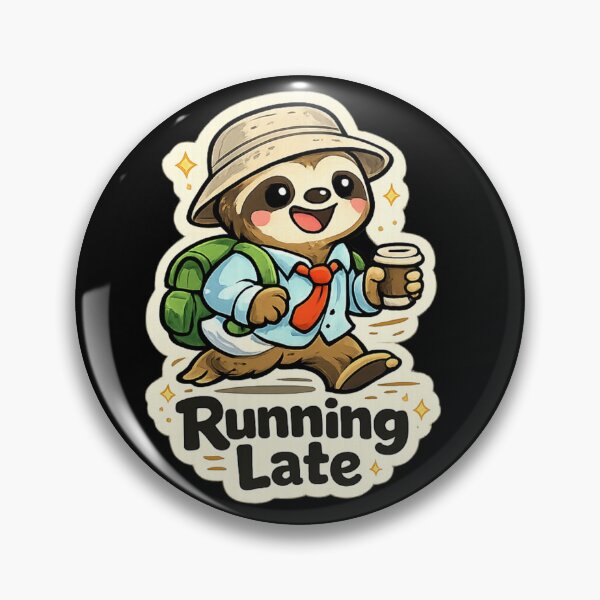 Item preview, Running Late Sloth designed and sold by Happy Chaos Studio.