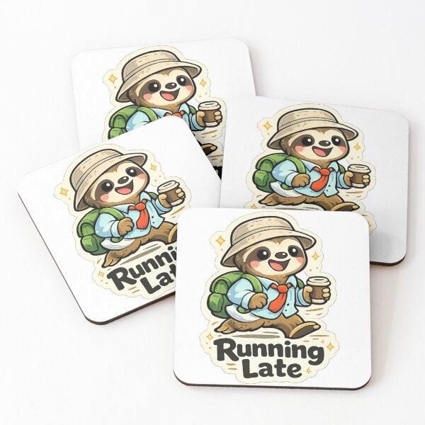 Item preview, Running Late Sloth designed and sold by Happy Chaos Studio.
