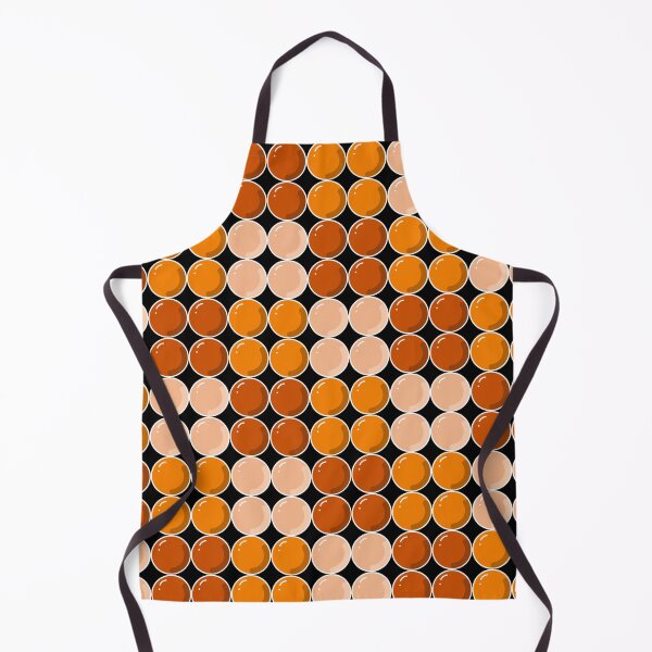 Item preview, Modern Orange Bubble Circle Seamless Pattern designed and sold by Aries Creation Store.