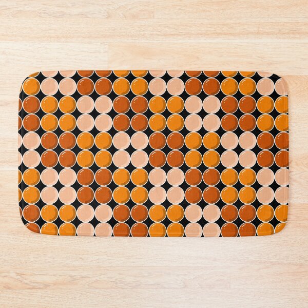 Item preview, Modern Orange Bubble Circle Seamless Pattern designed and sold by Aries Creation Store.