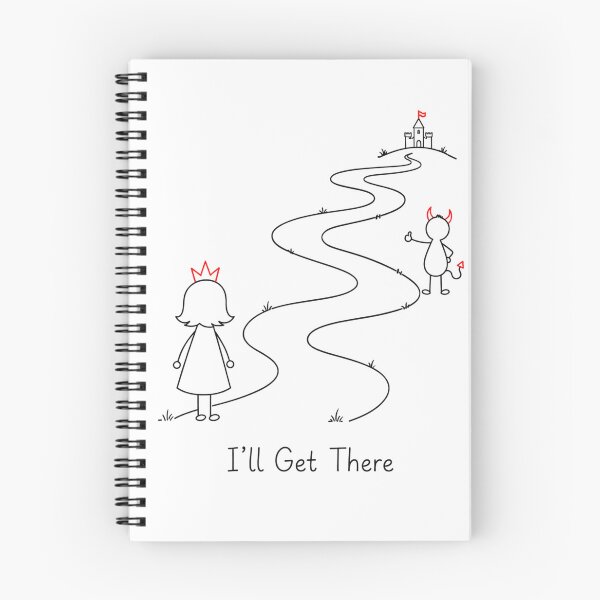 Item preview, I'll Get There. | Life Journey Motivational Quote | Princess & Devil designed and sold by byMosia.