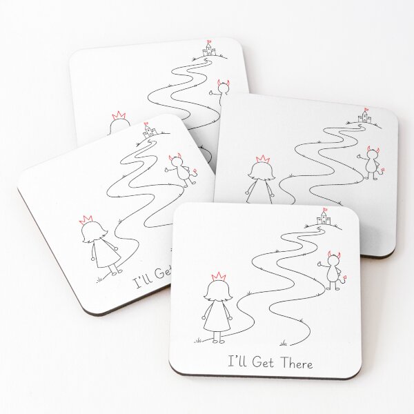 Item preview, I'll Get There. | Life Journey Motivational Quote | Princess & Devil designed and sold by byMosia.