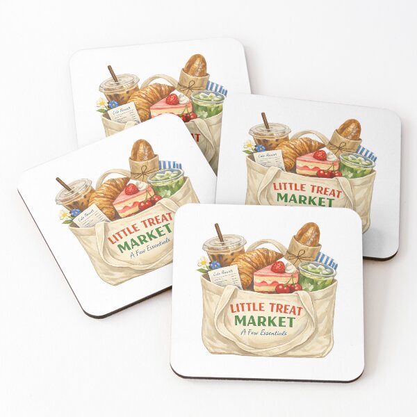 Item preview, Little Treat Market Bag Foodie Illustration designed and sold by Doodle Souq.