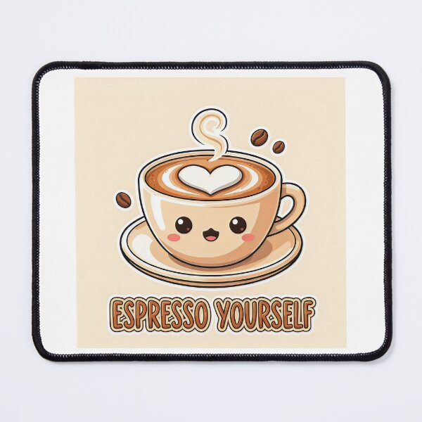 Item preview, Kawaii Coffee Cup Espresso Express Yourself designed and sold by C-Plus-Home.
