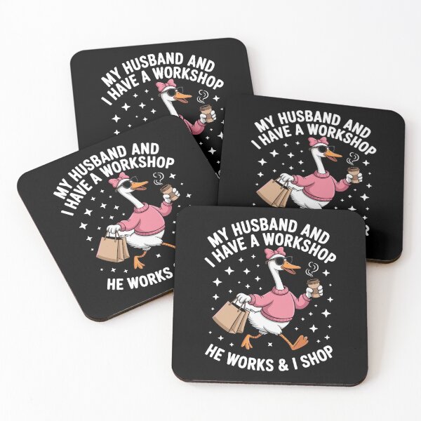 Item preview, My Wife And I Have A Workshop I Work And She Shops Husband Wife Marriage Humor Gift designed and sold by Doodleoub.