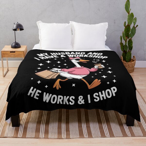 Item preview, My Wife And I Have A Workshop I Work And She Shops Husband Wife Marriage Humor Gift designed and sold by Doodleoub.