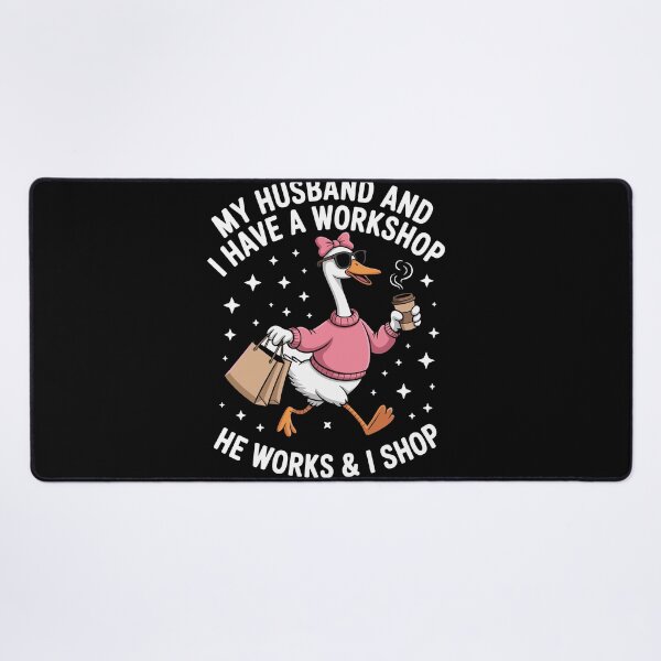 Item preview, My Wife And I Have A Workshop I Work And She Shops Husband Wife Marriage Humor Gift designed and sold by Doodleoub.