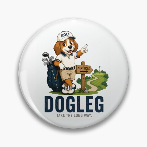 Item preview, Dogleg Golf Puppy Premium Golf Mascot Design designed and sold by SILENT JAPAN.